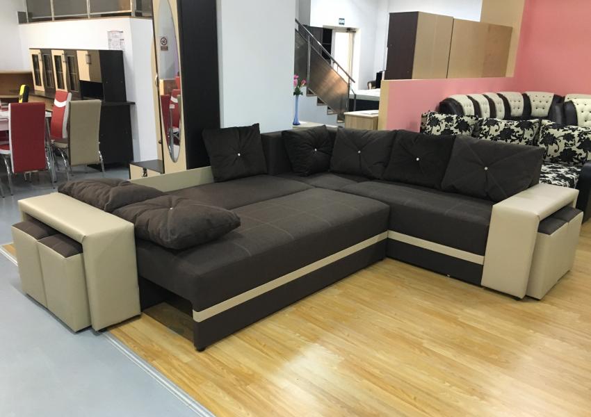 Coltar extensibil Alex cu tabureti